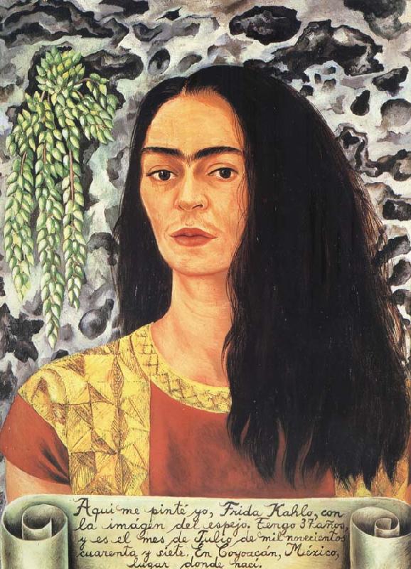 Frida Kahlo Self-Portrait with Loose Hair